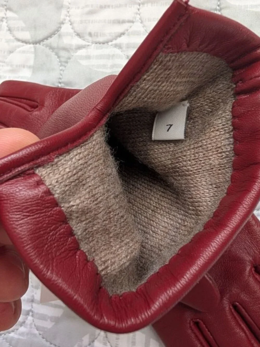 Coach 76310 Horse And Carriage Tech Glove - Red Size 7 NWT